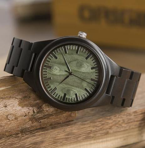 MW24 - Ebony Wood Watch