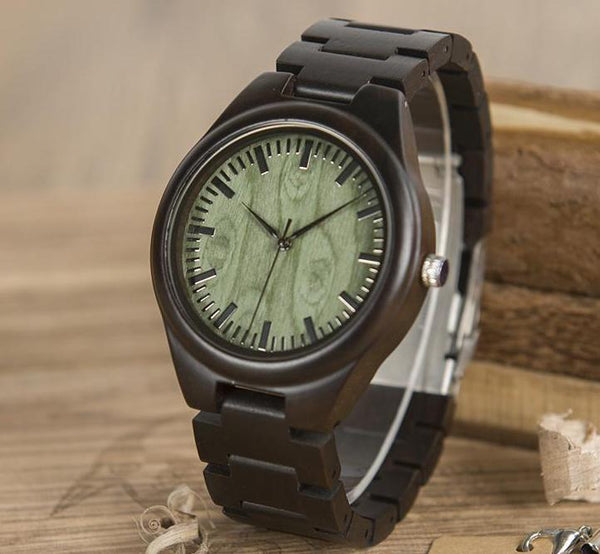 MW24 - Ebony Wood Watch