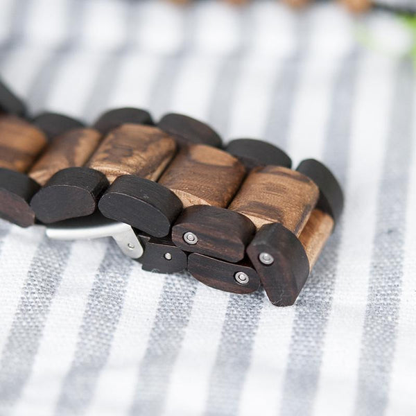 MW17 - Ebony + Zebra Wood Watch