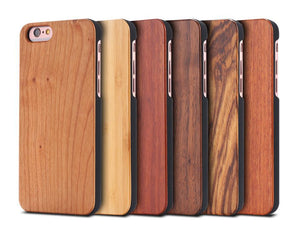 ECO Friendly Wood Phone Cases For iPhone 8 7 6 6s 5 5s SE X  & Samsung S6 S7 S8 Edge Shell