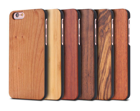 ECO Friendly Wood Phone Cases For iPhone 8 7 6 6s 5 5s SE X  & Samsung S6 S7 S8 Edge Shell