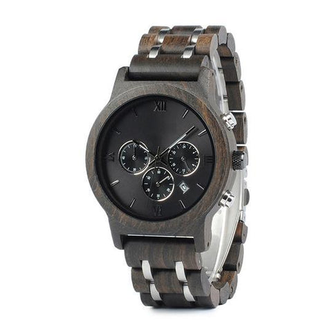 MW07 - Chacate Preto Wood Watch