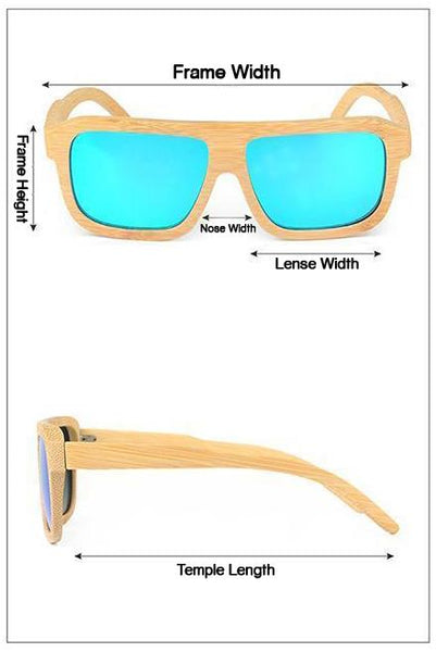 SG04 - Black Bamboo Wooden Polarized Sunglasses (5 Colors Available)