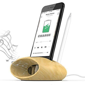 ECO Friendly Modern Design Charging Dock Sound Amplifier for iPhone X 8 7 6 SE Plus and more.