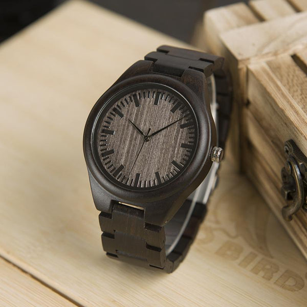 MW30 - Ebony Wood Watch