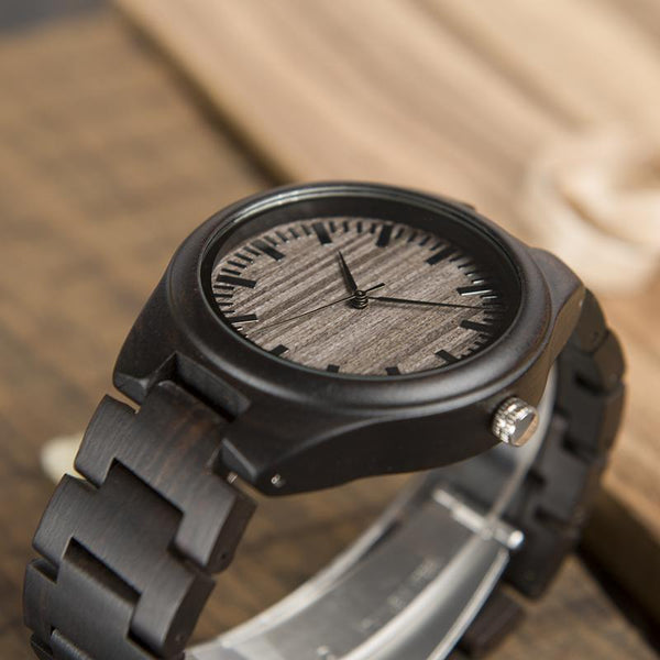 MW30 - Ebony Wood Watch