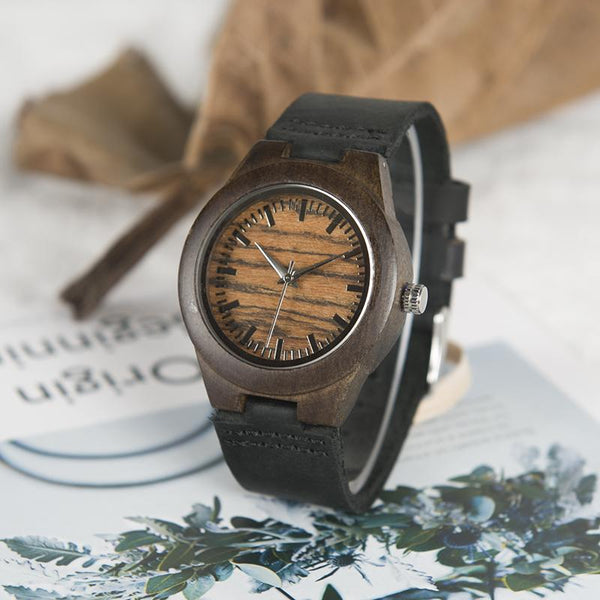 LW19 - Ebony Wood Watch
