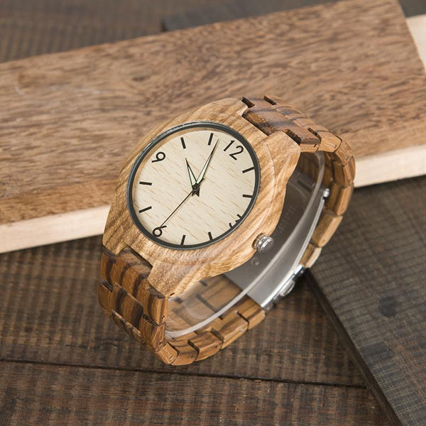 MW25 - Zebra Wood Watch