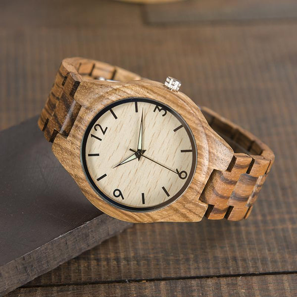 MW25 - Zebra Wood Watch