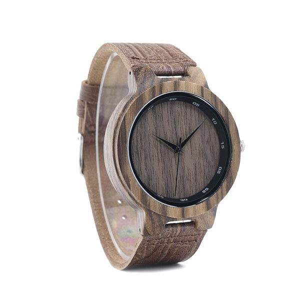 LW01 - Zebra Wood Watch