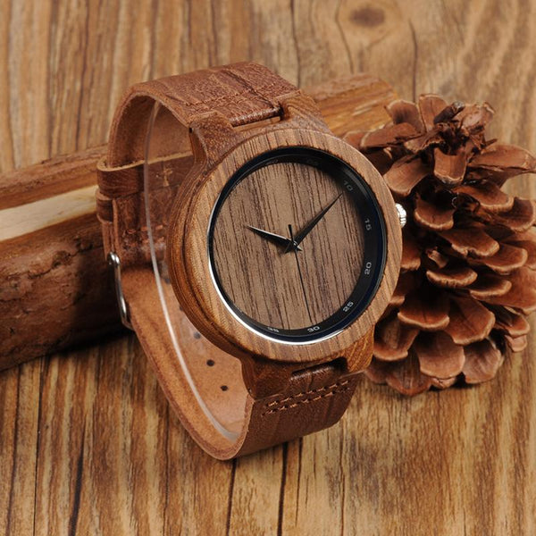 LW01 - Zebra Wood Watch
