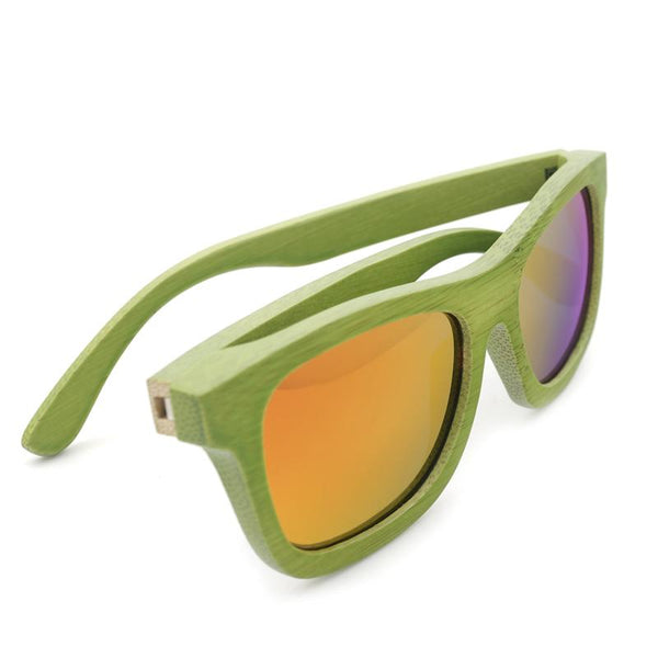 SG03 - Green Bamboo Wooden Polarized Sunglasses (4 Colors Available)