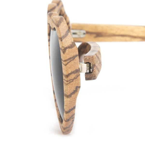 SG28 - Zebra Wood Polarized Sunglasses