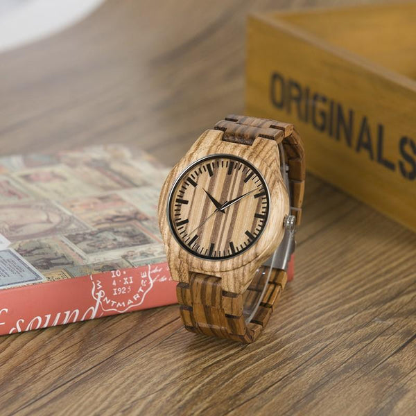 MW23 - Zebra Wood Watch