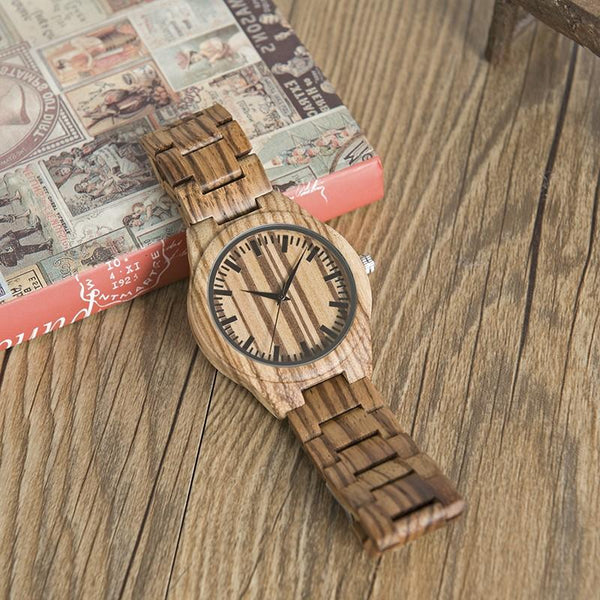 MW23 - Zebra Wood Watch