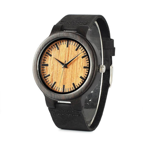LW12 - Ebony Wood Watch