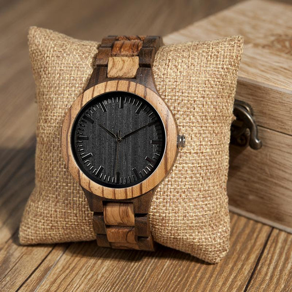 MW21 - Zebra Wood Watch