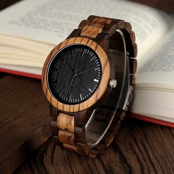 MW21 - Zebra Wood Watch