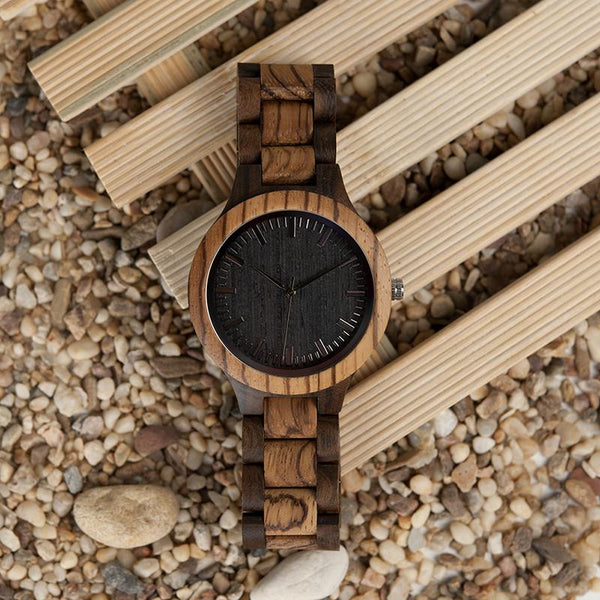 MW21 - Zebra Wood Watch