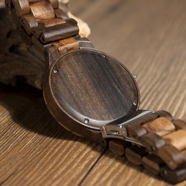 MW21 - Zebra Wood Watch