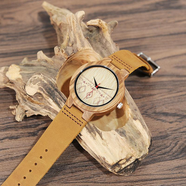 LW11 - Zebra Wood Watch