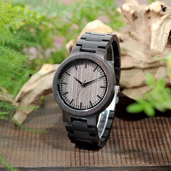 MW22 - Ebony Wood Watch
