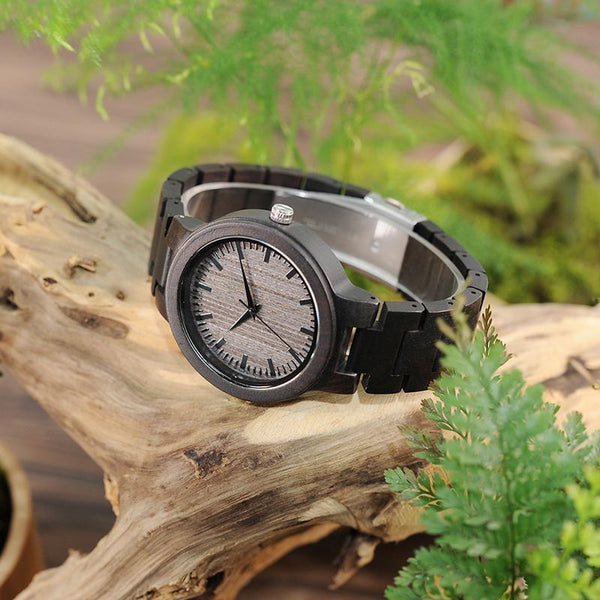 MW22 - Ebony Wood Watch