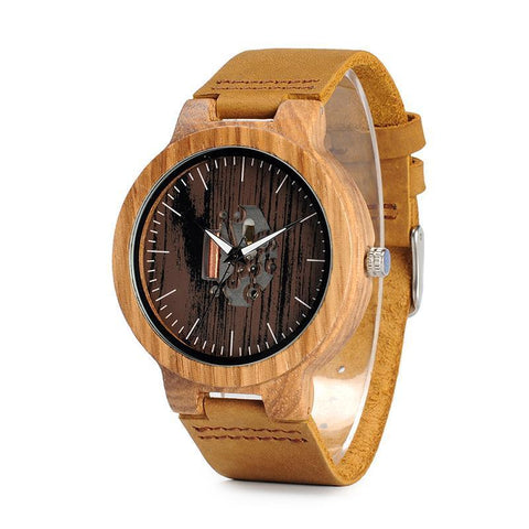 LW04 - Zebra Wood Watch