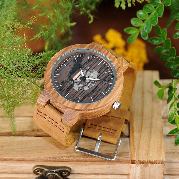 LW04 - Zebra Wood Watch