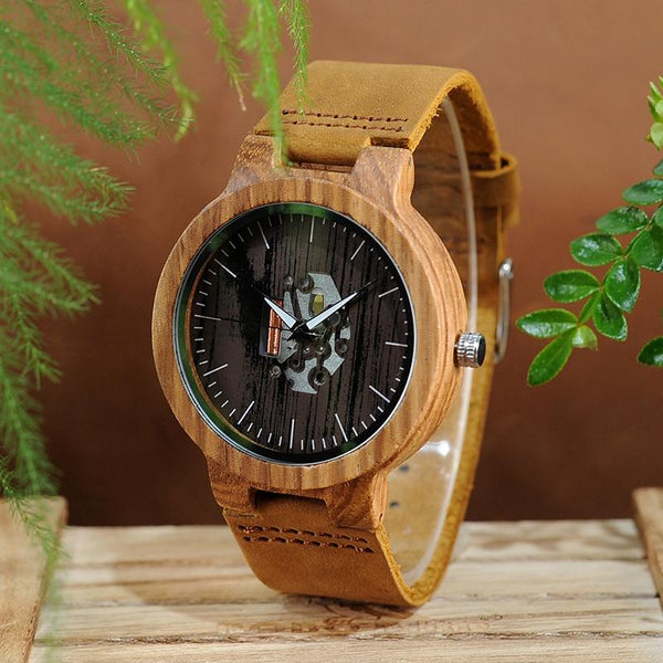 LW04 - Zebra Wood Watch