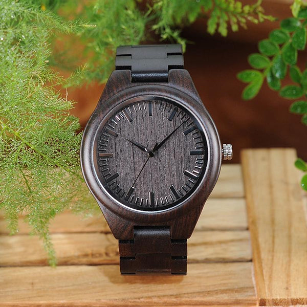 MW28 - Ebony Wood Watch