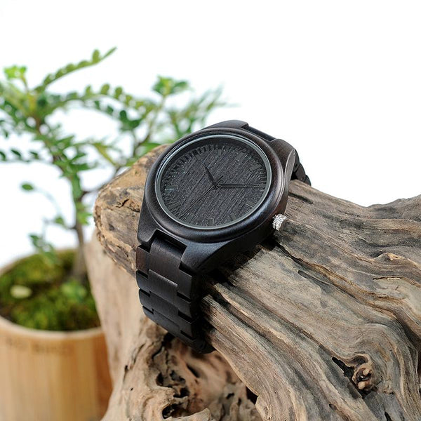 MW28 - Ebony Wood Watch