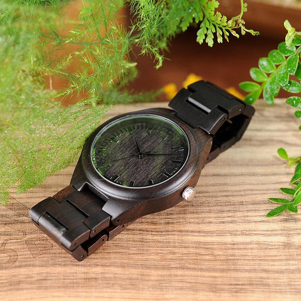 MW28 - Ebony Wood Watch