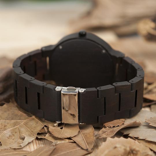 MW11 - Ebony + Zebra Wood Luminous Watch