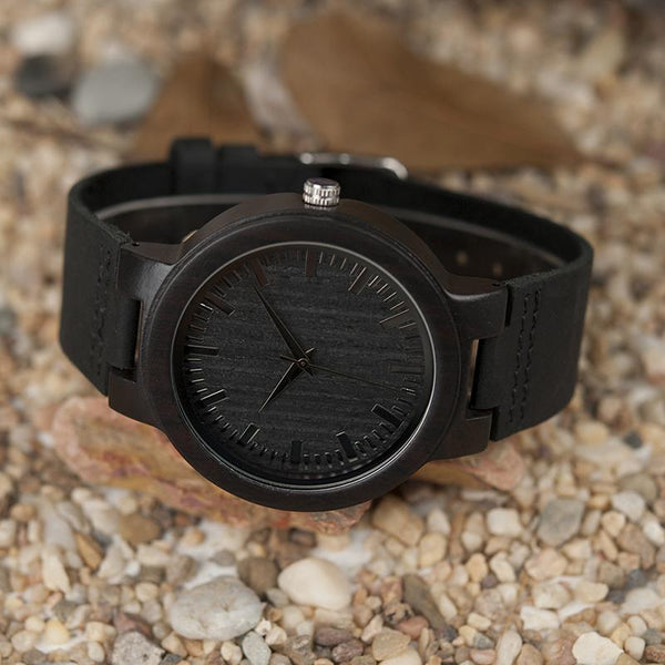 LW22 - Ebony Wood Watch