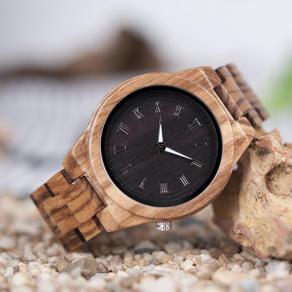 MW27 - Zebra Wood Watch