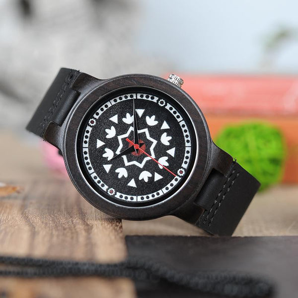 LW07 - Ebony Wood Watch