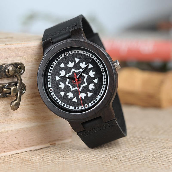 LW07 - Ebony Wood Watch