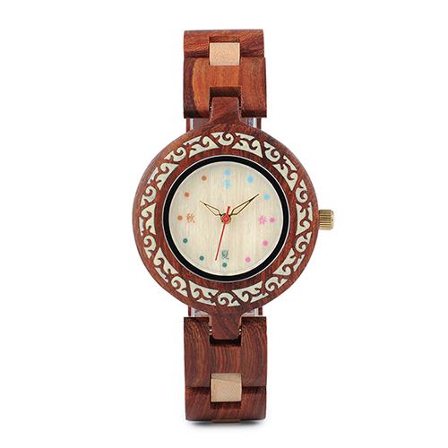 WW05 - Zebra + Bamboo Wood Watch