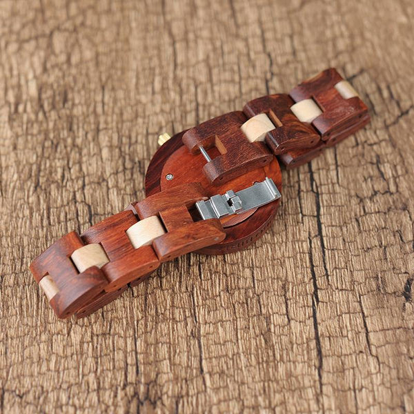WW04 - Zebra + Bamboo Wood Watch