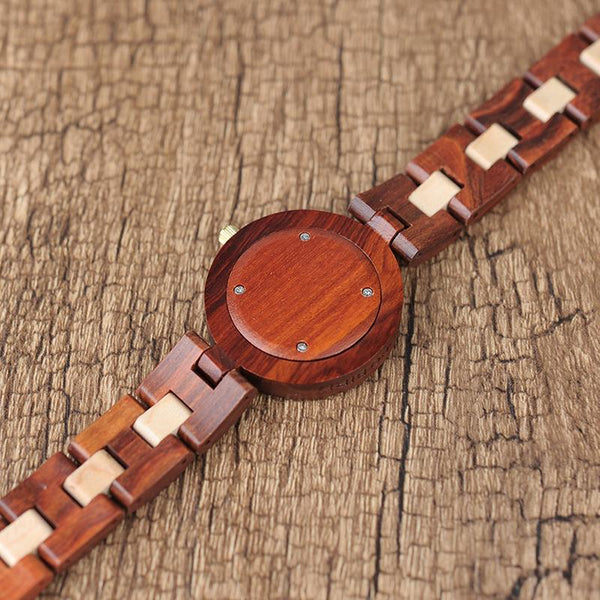 WW04 - Zebra + Bamboo Wood Watch