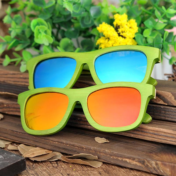 SG15 - Green Bamboo Wooden Polarized Sunglasses (2 Colors Available)