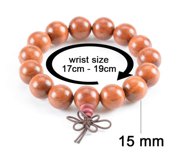 WB12 - Myanmar Scented Rosewood Bracelet