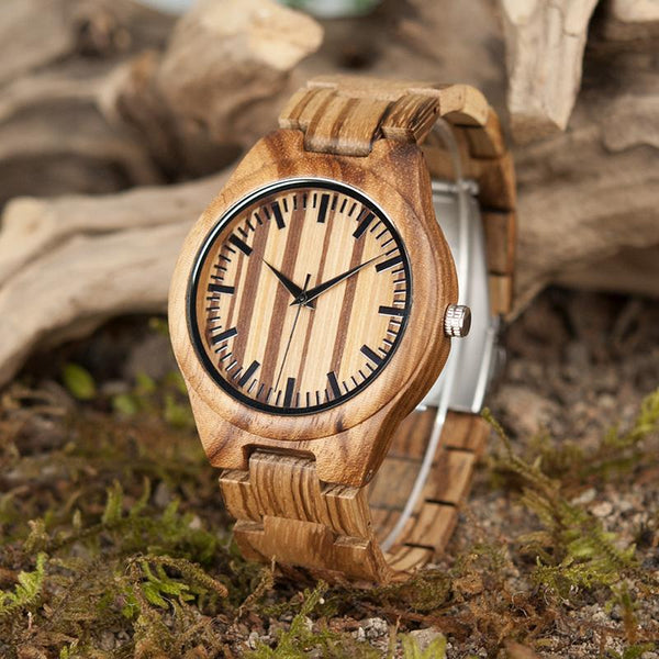MW23 - Zebra Wood Watch