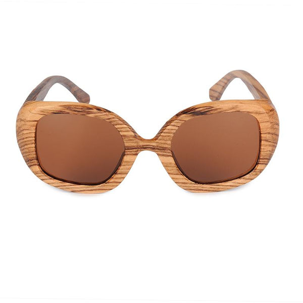 SG12 - Zebra Wood Polarized Sunglasses