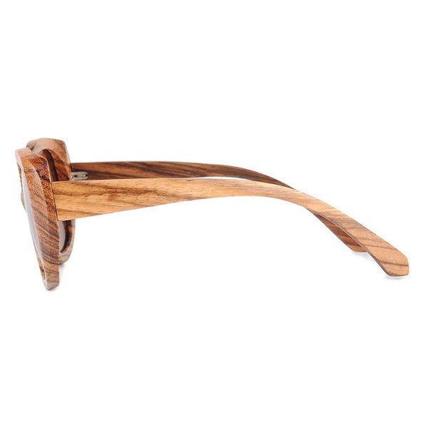 SG12 - Zebra Wood Polarized Sunglasses