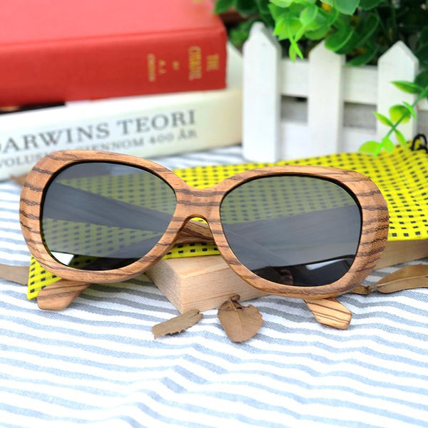 SG30 - Zebra Wood Polarized Sunglasses