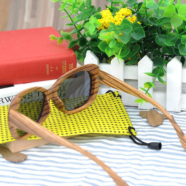 SG30 - Zebra Wood Polarized Sunglasses