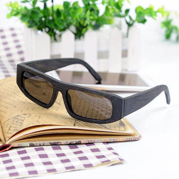 SG06 - Ebony Wood Polarized Sunglasses