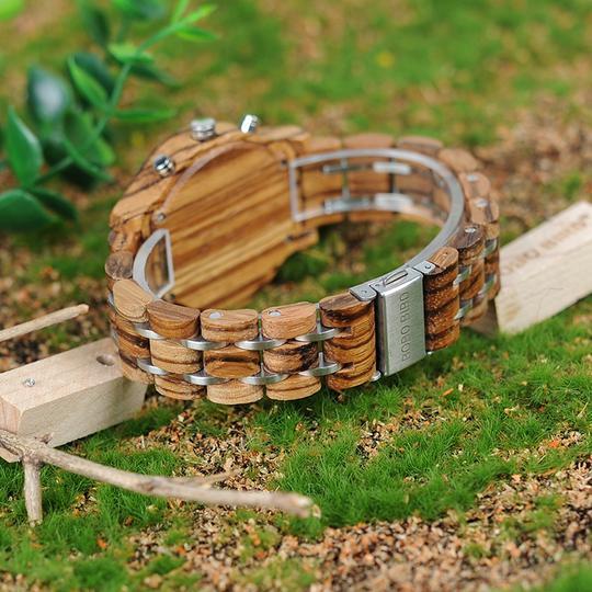 MW02 - Zebra Wood Watch